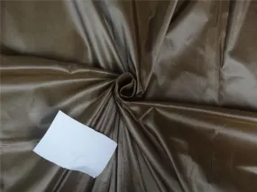 100% Pure Silk Taffeta Fabric Brown colour 60" wide TAF279[5]