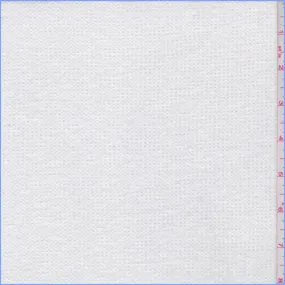 2 1/2 YD PC-White Polyester Thermal Knit Fabric