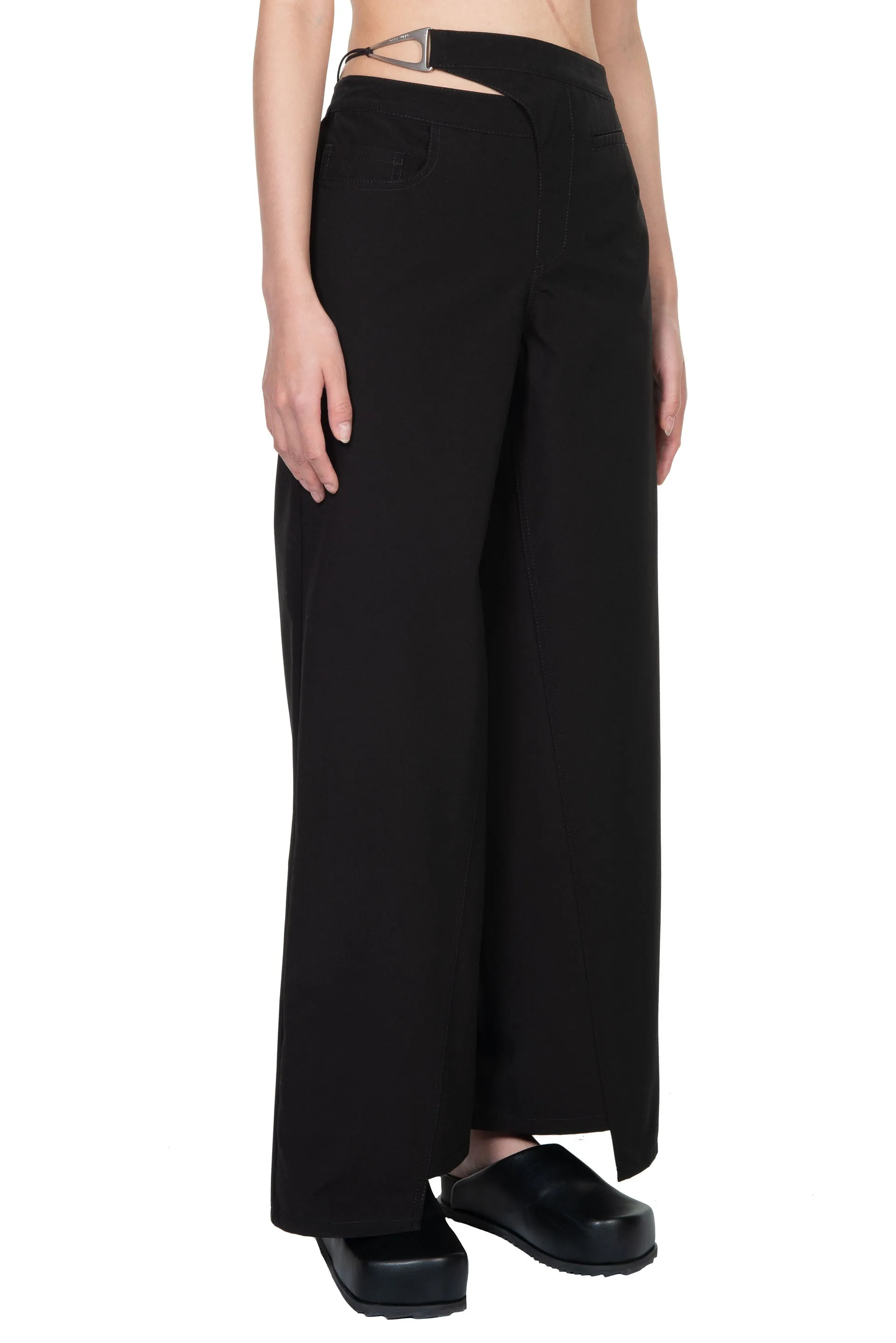 Asymmetrical Wide Leg Pants