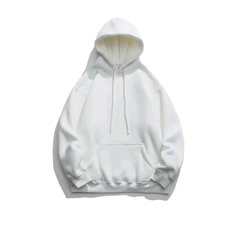 Basic Hooded Plus Velvet Bottoming Sweatshirt