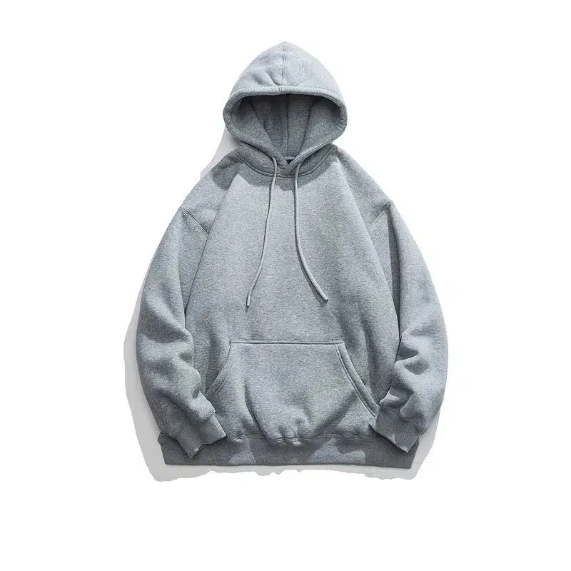 Basic Hooded Plus Velvet Bottoming Sweatshirt