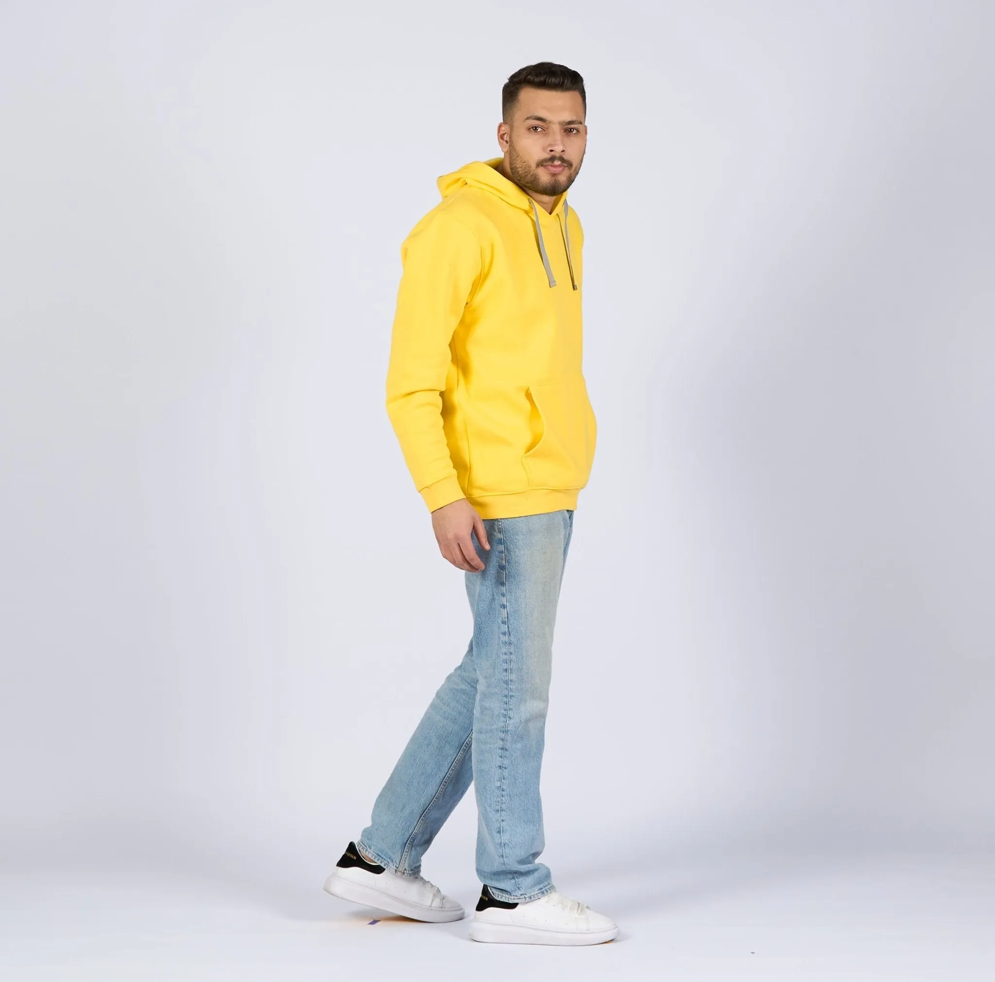 Basic - Lemon Yellow | Unisex Adult Light Hoodie