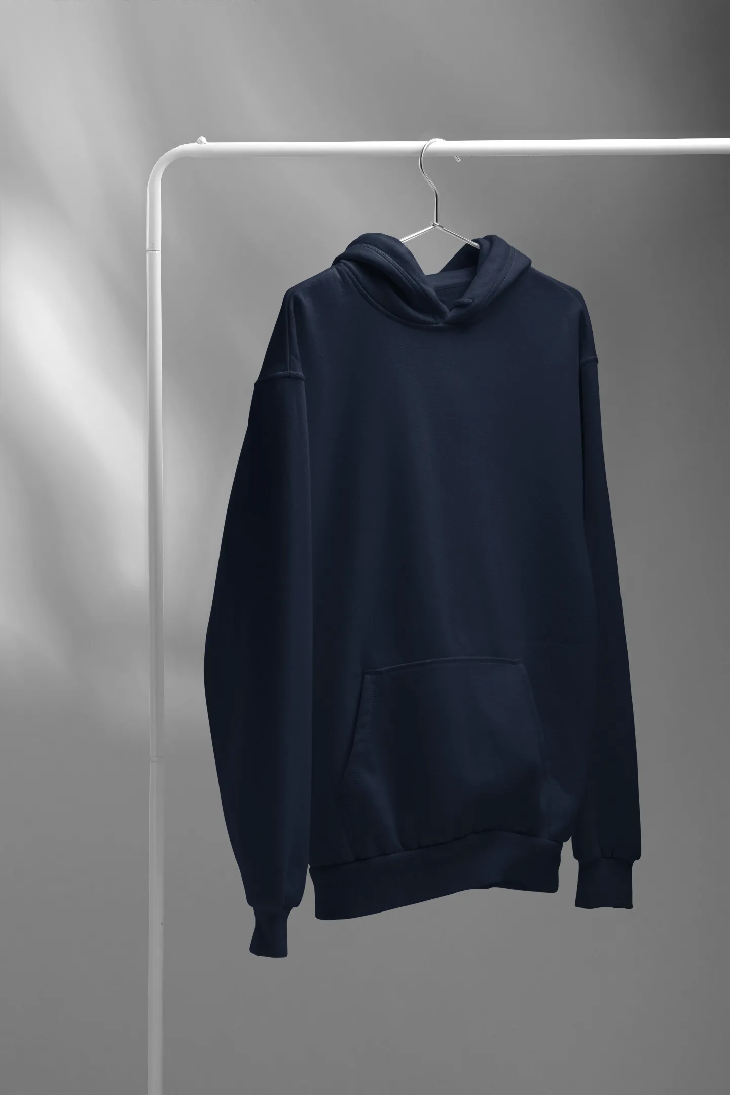 Basic Navy Blue Winter Hoodies