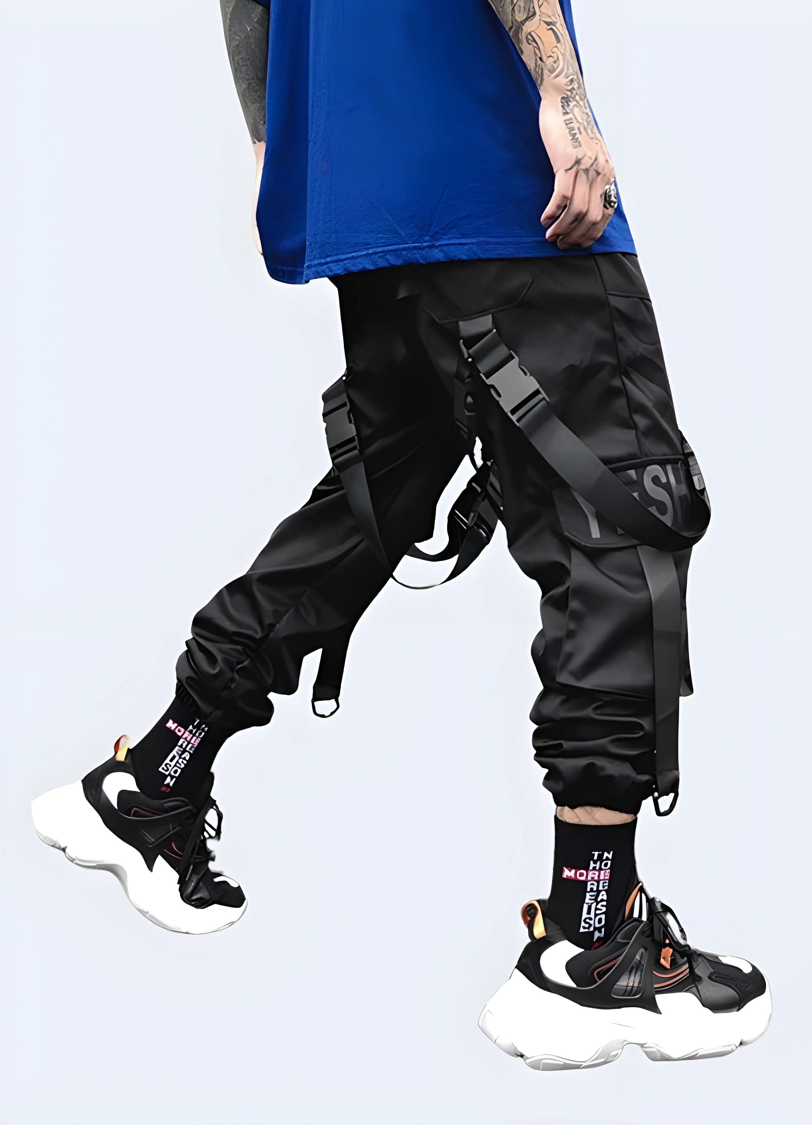 Black Jogger Cargo Pants