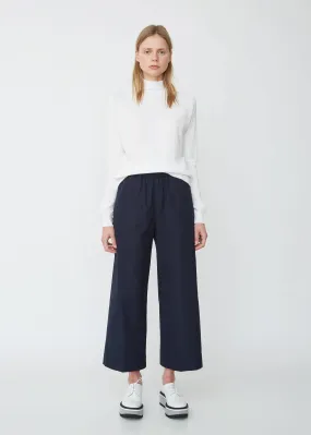 Cotton Wide Leg Trousers