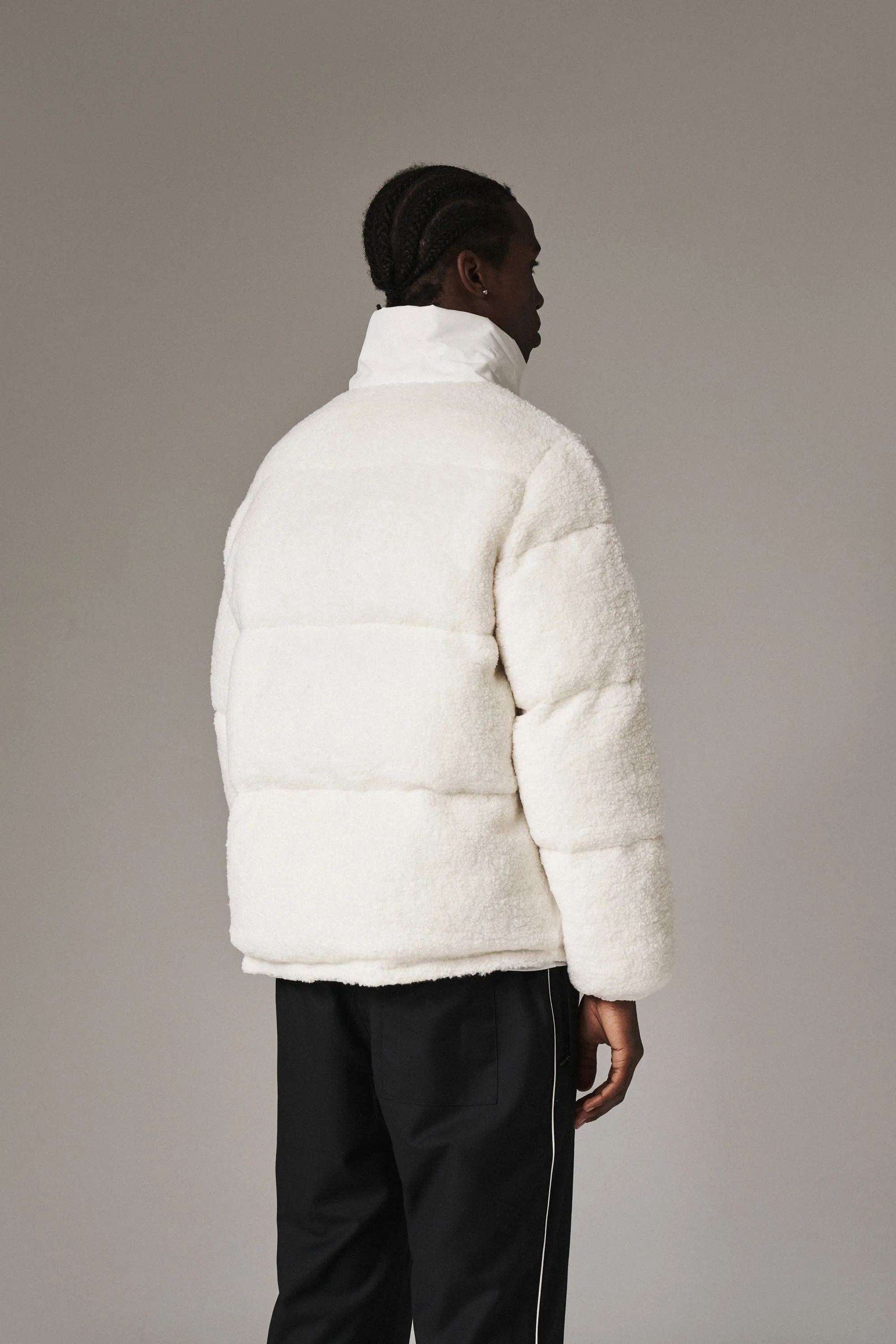 CTRE BORG PANELLED PUFFER - WHITE *