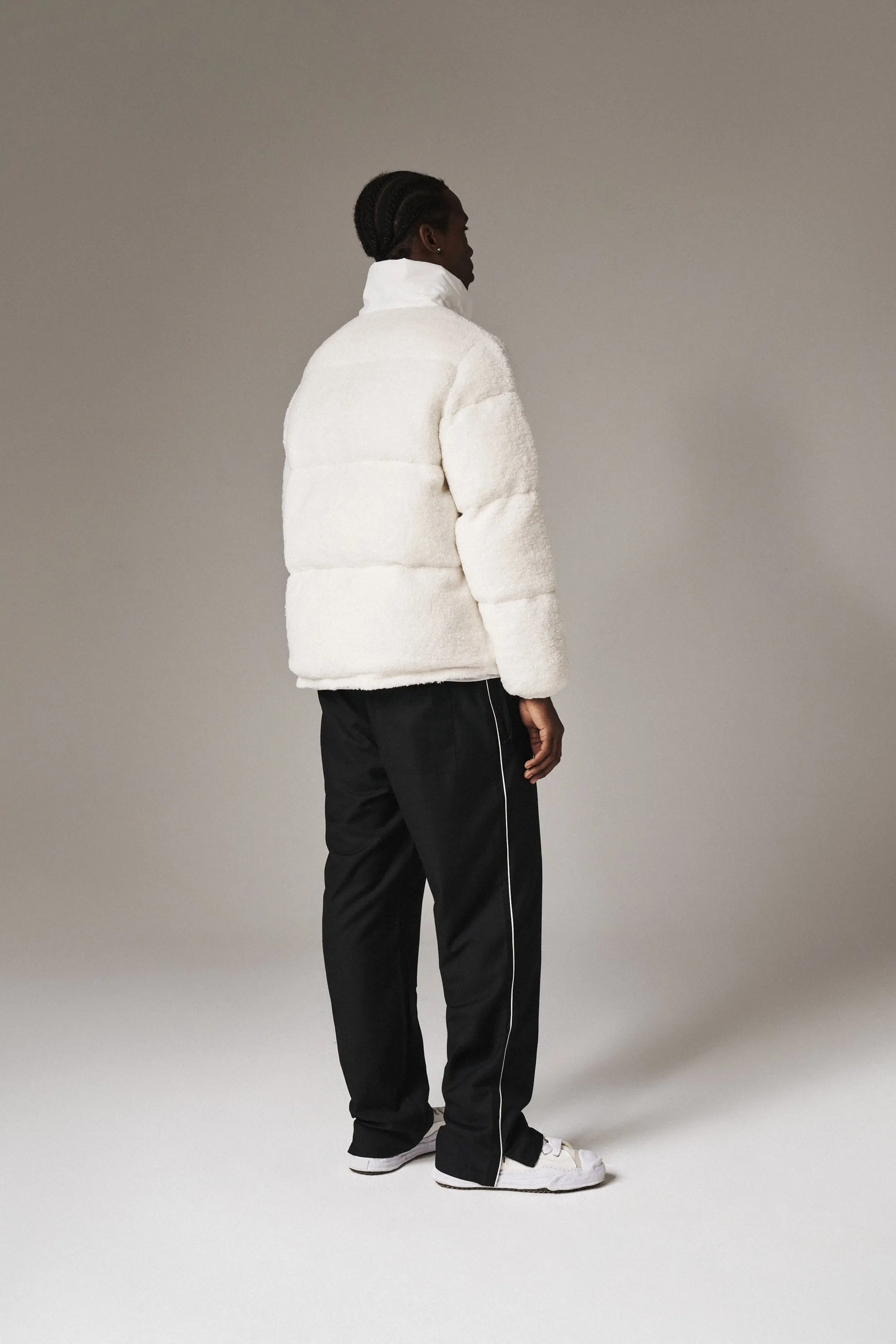 CTRE BORG PANELLED PUFFER - WHITE *