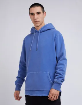 Curved Hem Hoody Blue