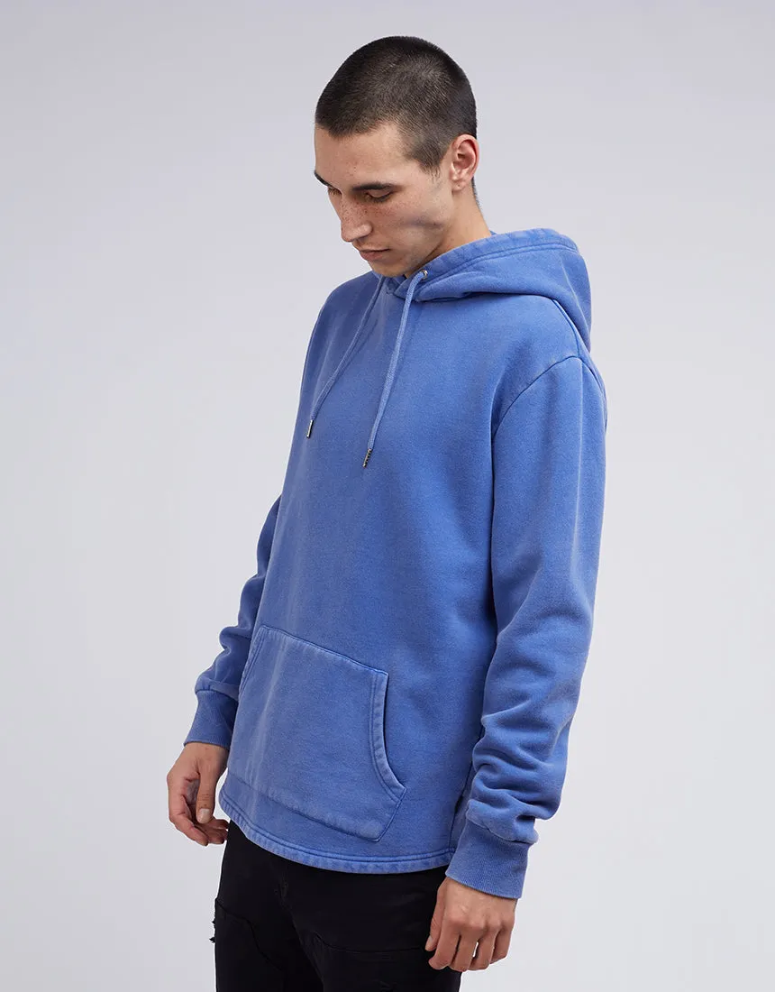 Curved Hem Hoody Blue