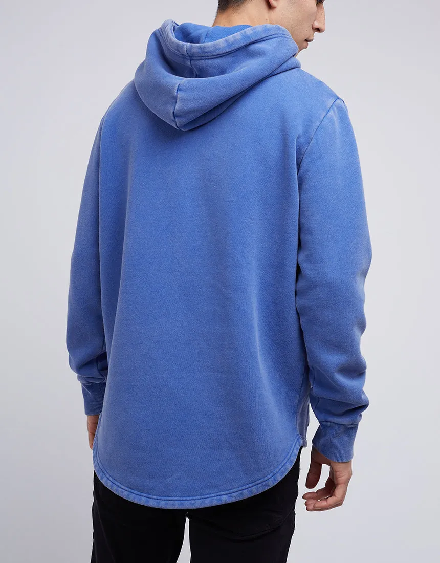 Curved Hem Hoody Blue