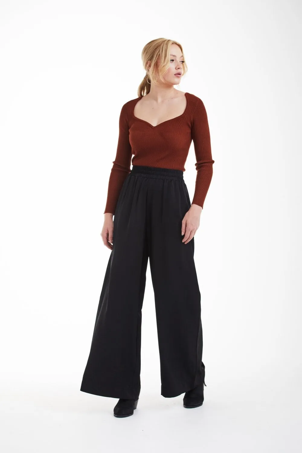 Double Second Lux Wide Leg Trousers