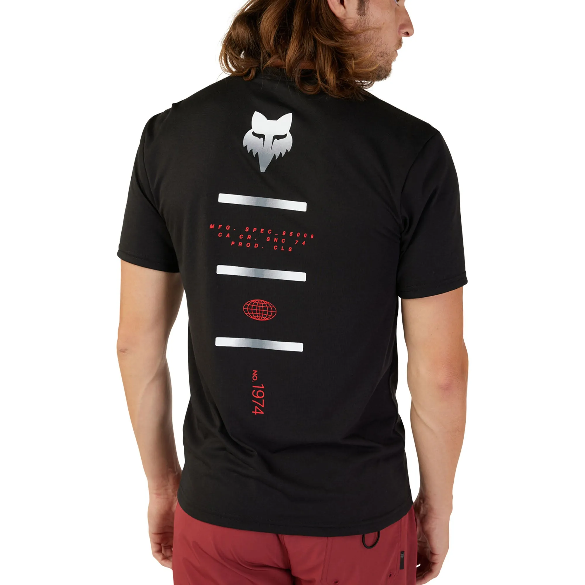 Fox Racing  Mens Magnetic Short Sleeve Tech Tee T-Shirt Dri-Release TruDri Black