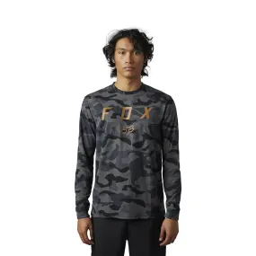 Fox Racing  Mens Vzns Long Sleeve Tee T-Shirt TruDri Casual Comfort Black Camo