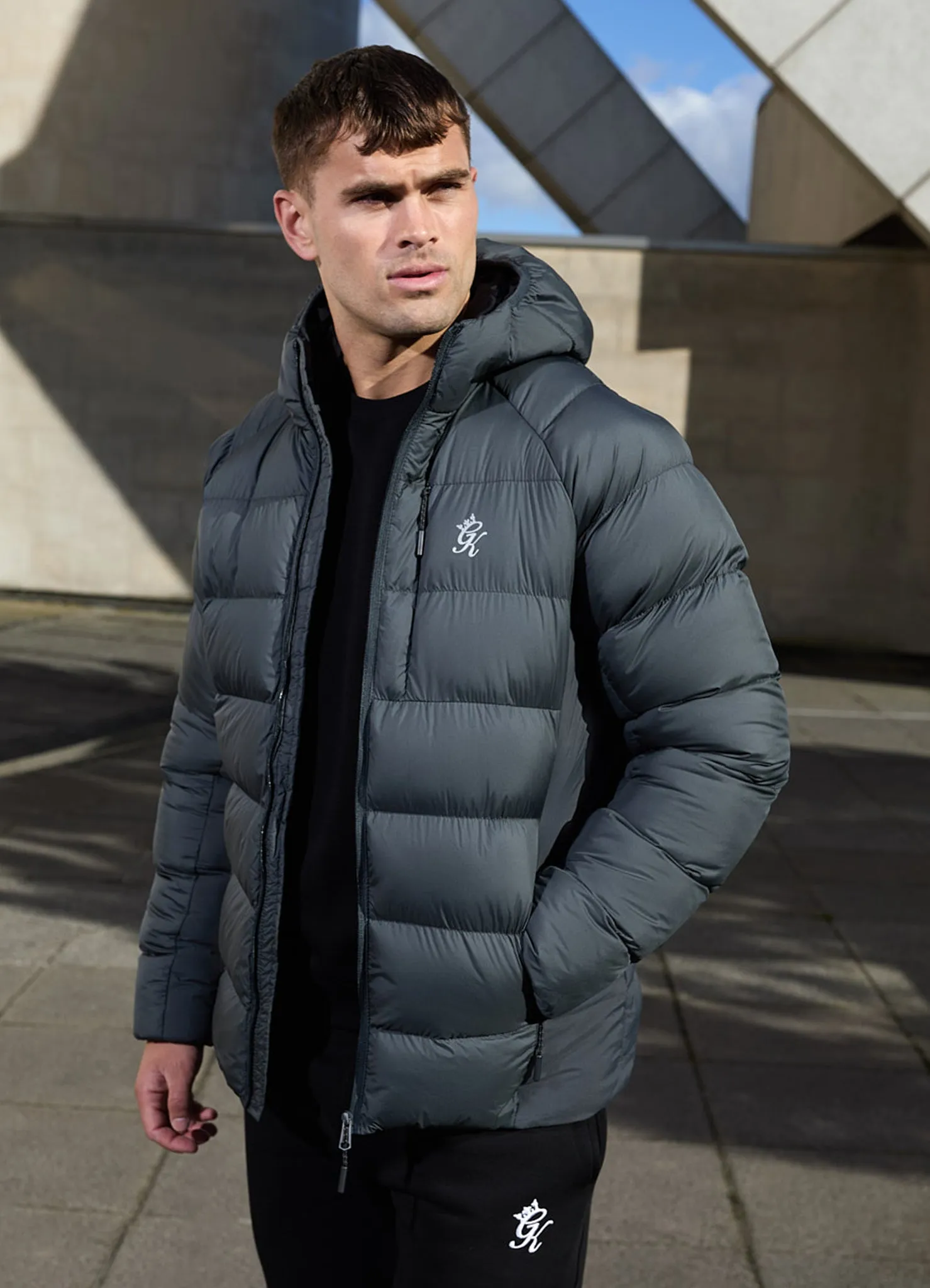 Gym King Limit Puffer Jacket - Grey