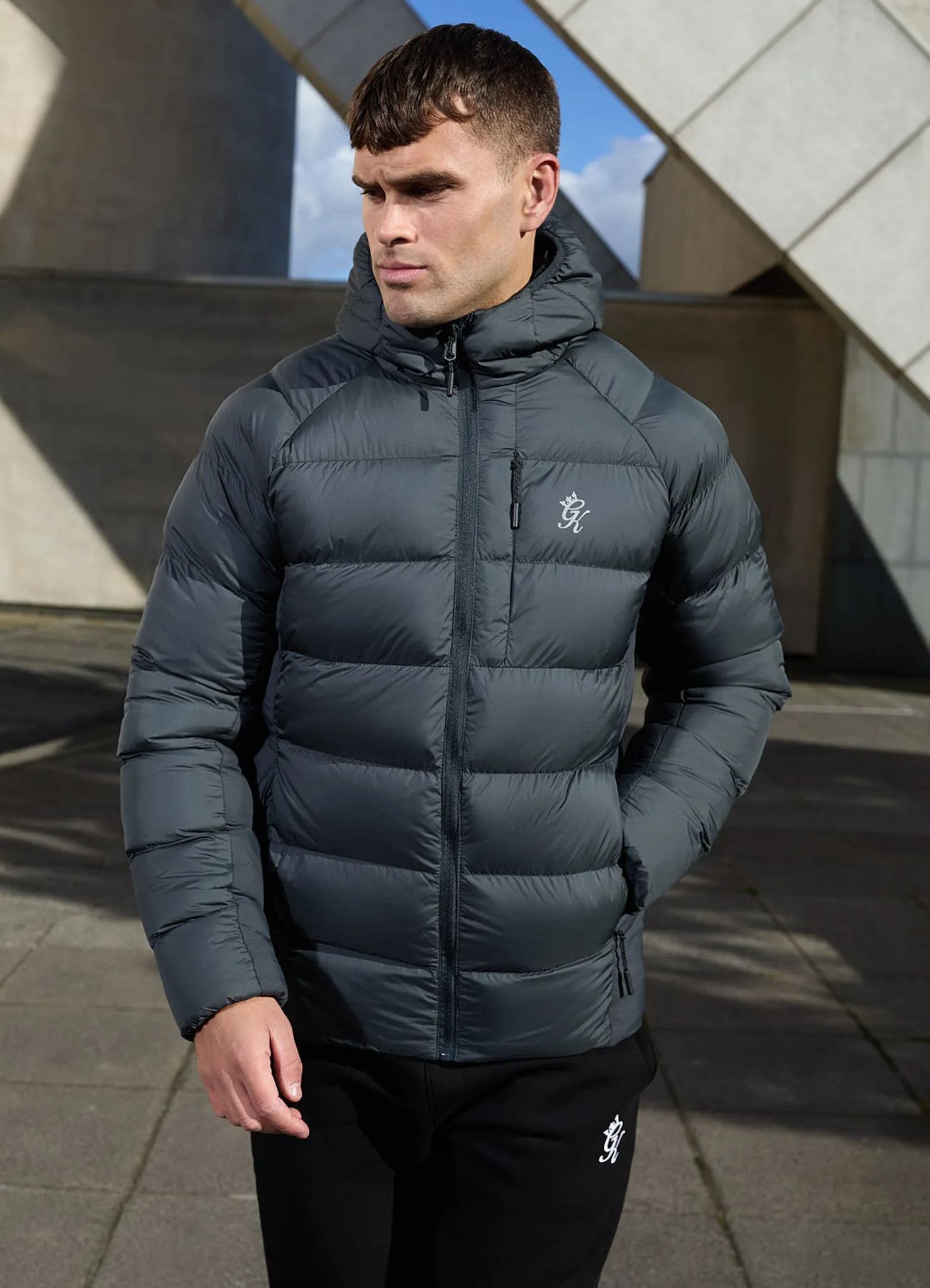 Gym King Limit Puffer Jacket - Grey