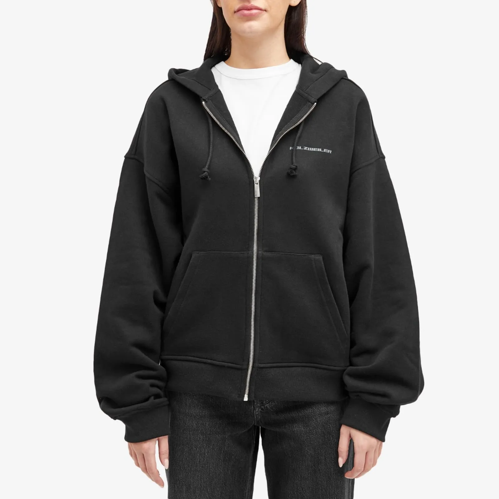 Holzweiler W. Ceremony Zip Hoodie, black