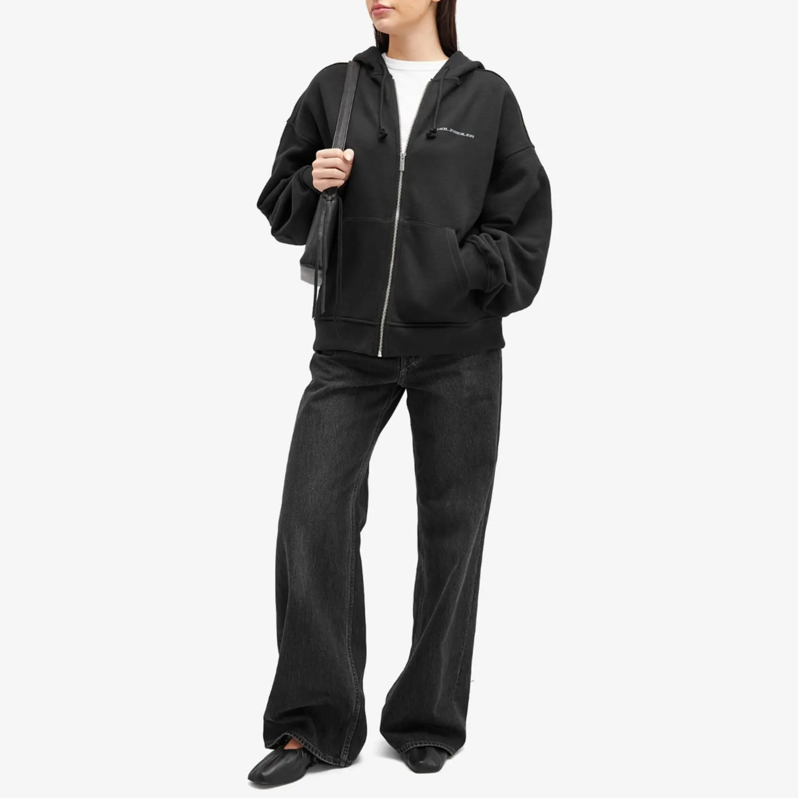 Holzweiler W. Ceremony Zip Hoodie, black