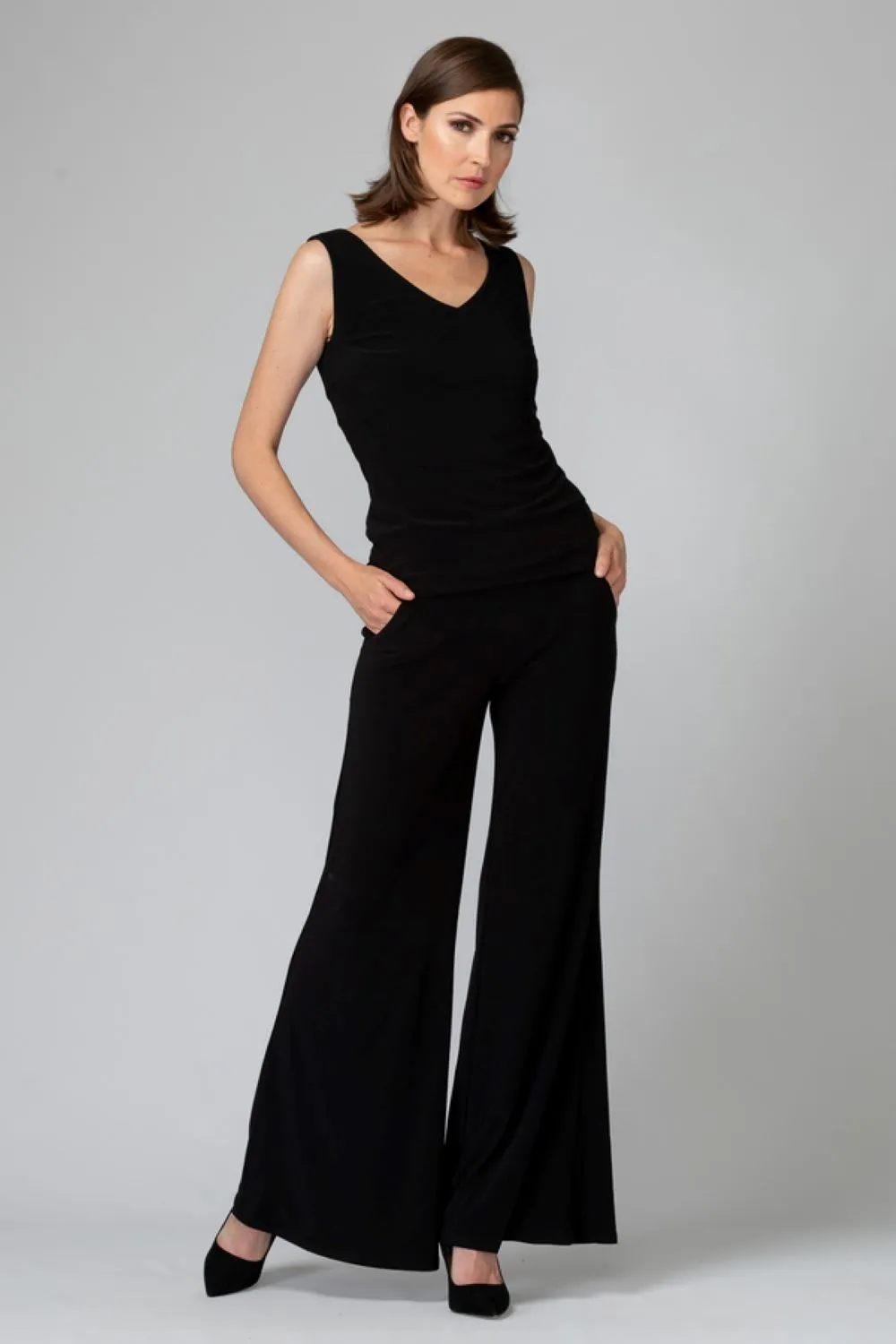 JOSEPH RIBKOFF WIDE LEG TROUSERS