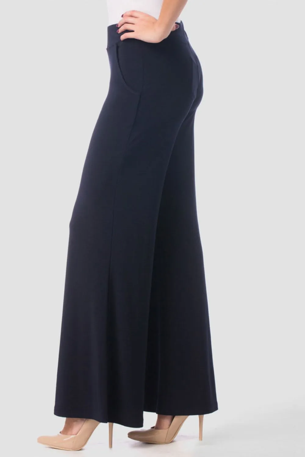 JOSEPH RIBKOFF WIDE LEG TROUSERS