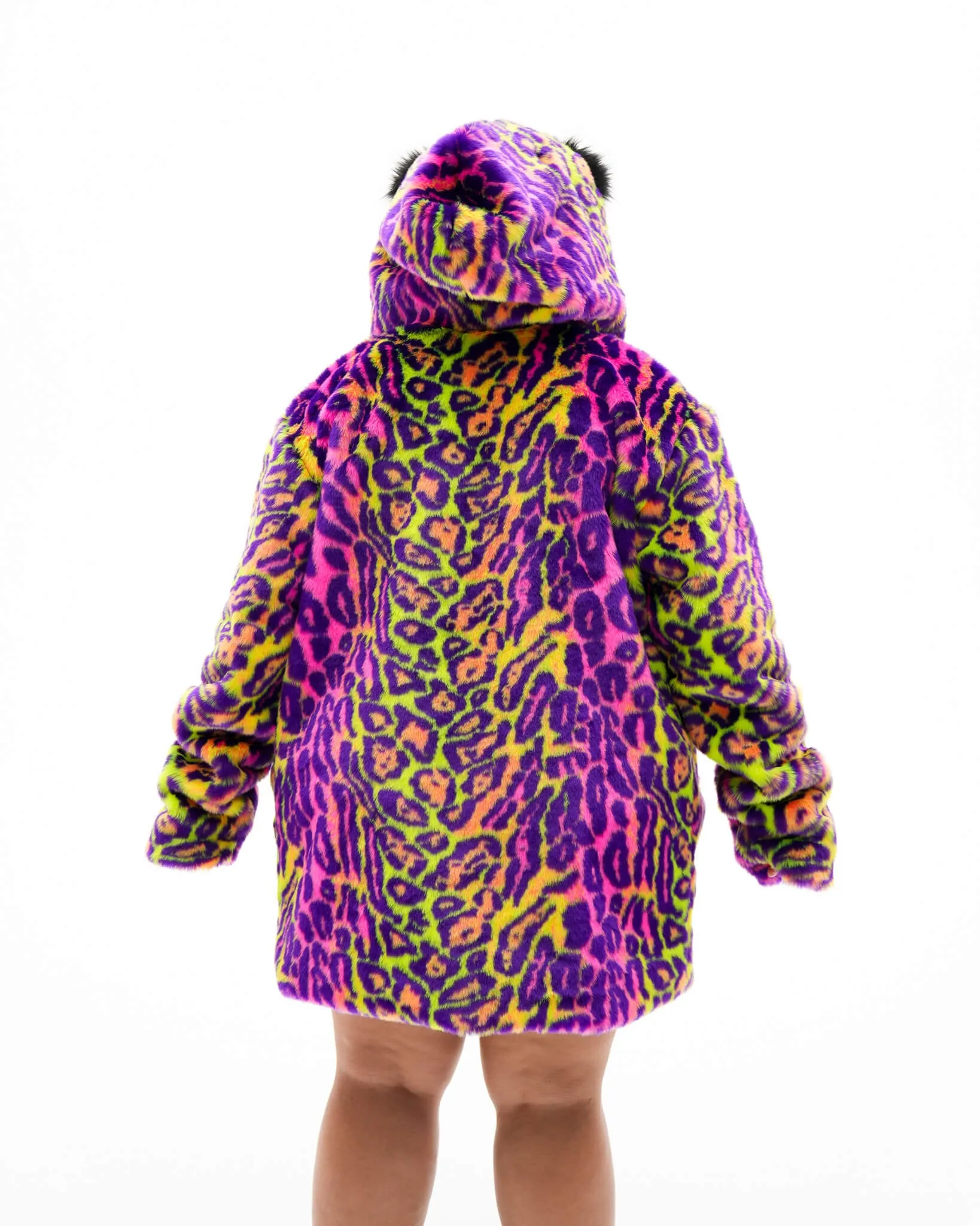 Kaleidodope Reversible Faux Fur Jacket