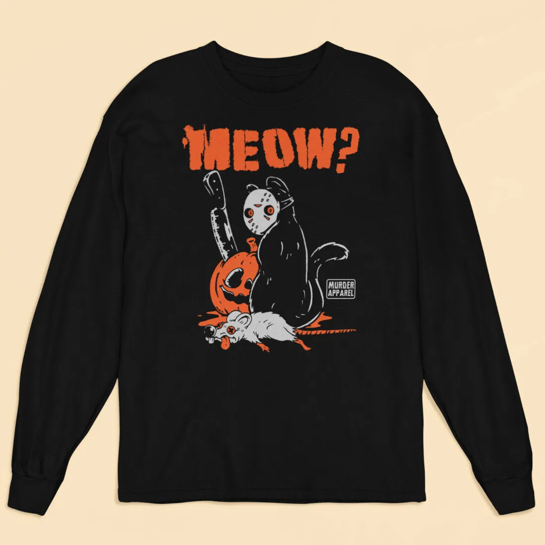 Killer Cat Meow Long Sleeve Shirt