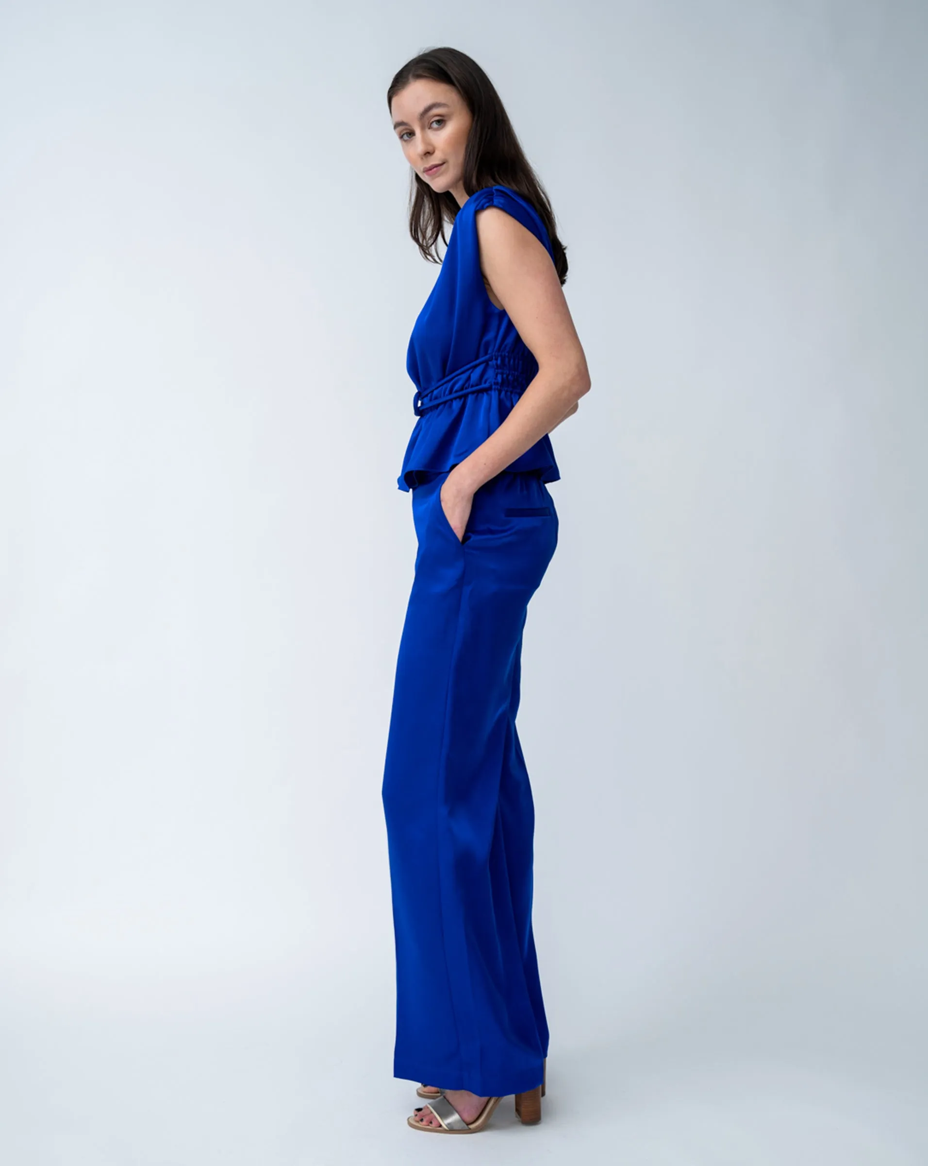 Lapis Wide Leg Pant