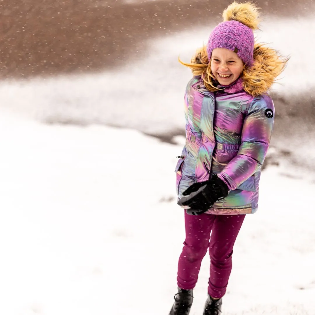 Middie Puffer Coat | Code Pink