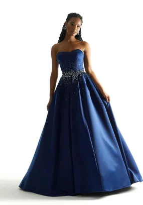 Morilee Strapless Satin Ball Gown 49054