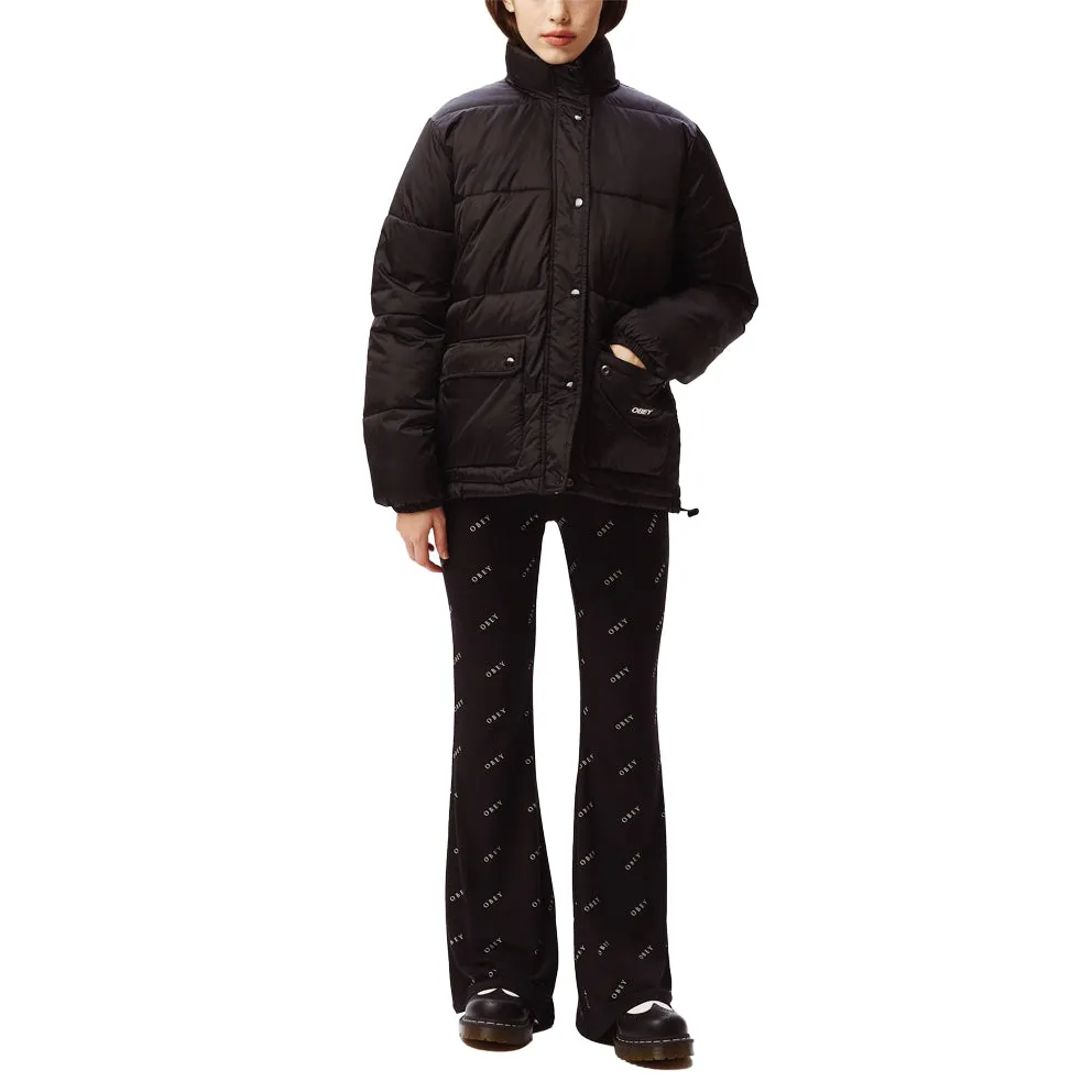 OBEY IRVING PUFFY COAT // BLACK