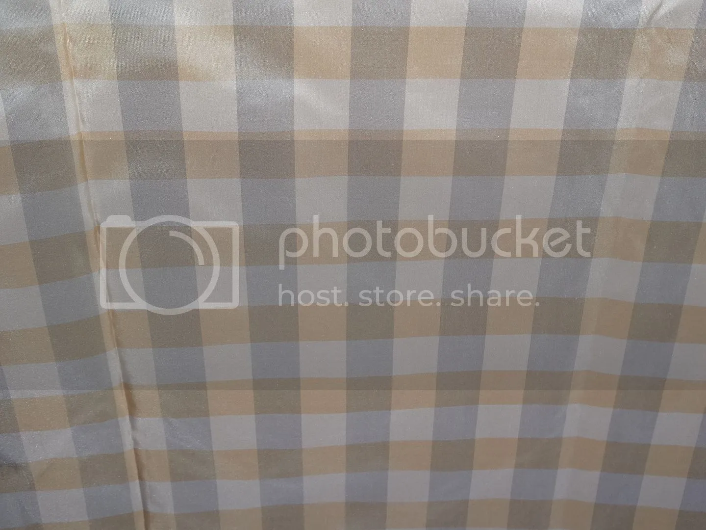 PURE SILK TAFFETA FABRIC Golden Caramel,Light Steel Blue &amp; Ivory COLOR PLAIDS TAFC30[3] 54&quot; wide