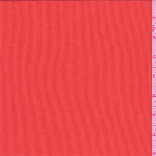 Red Orange Polyester Activewear Fabric