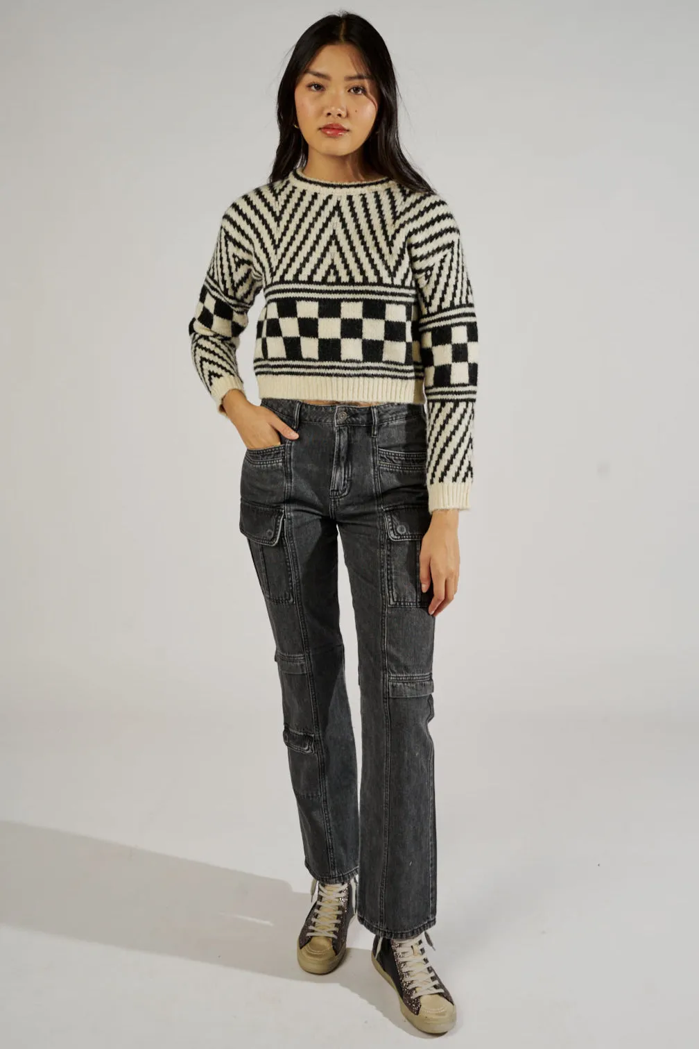 SALE - Tracey Cargo Straight Jeans