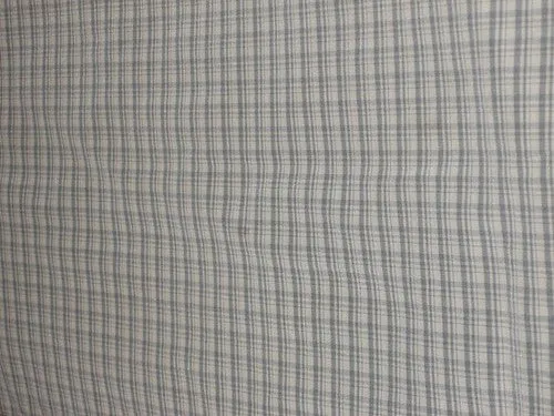 SILK TAFFETA FABRIC Icy Blue and White colour plaids 54&quot; wide