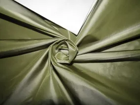 SILK TAFFETA FABRIC LIGHT OLIVE X Silver color 54" wide TAF29[1]