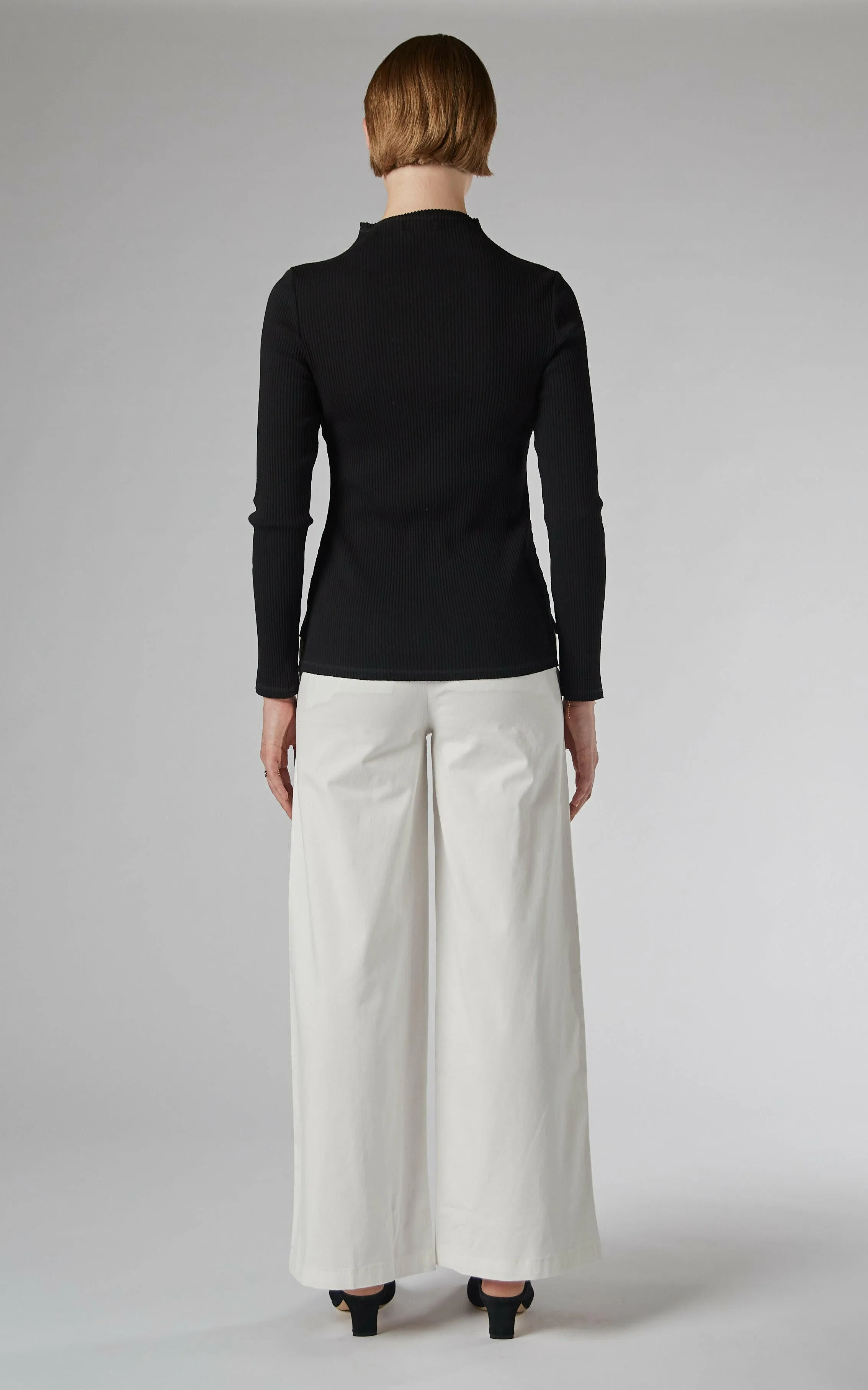 Velika Ivory Wide Leg Trousers