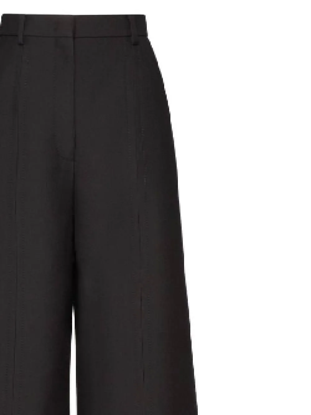 wide-leg tailored trousers