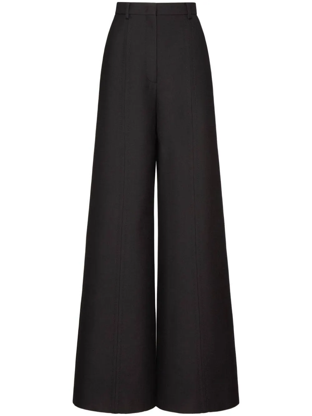 wide-leg tailored trousers