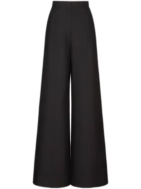 wide-leg tailored trousers