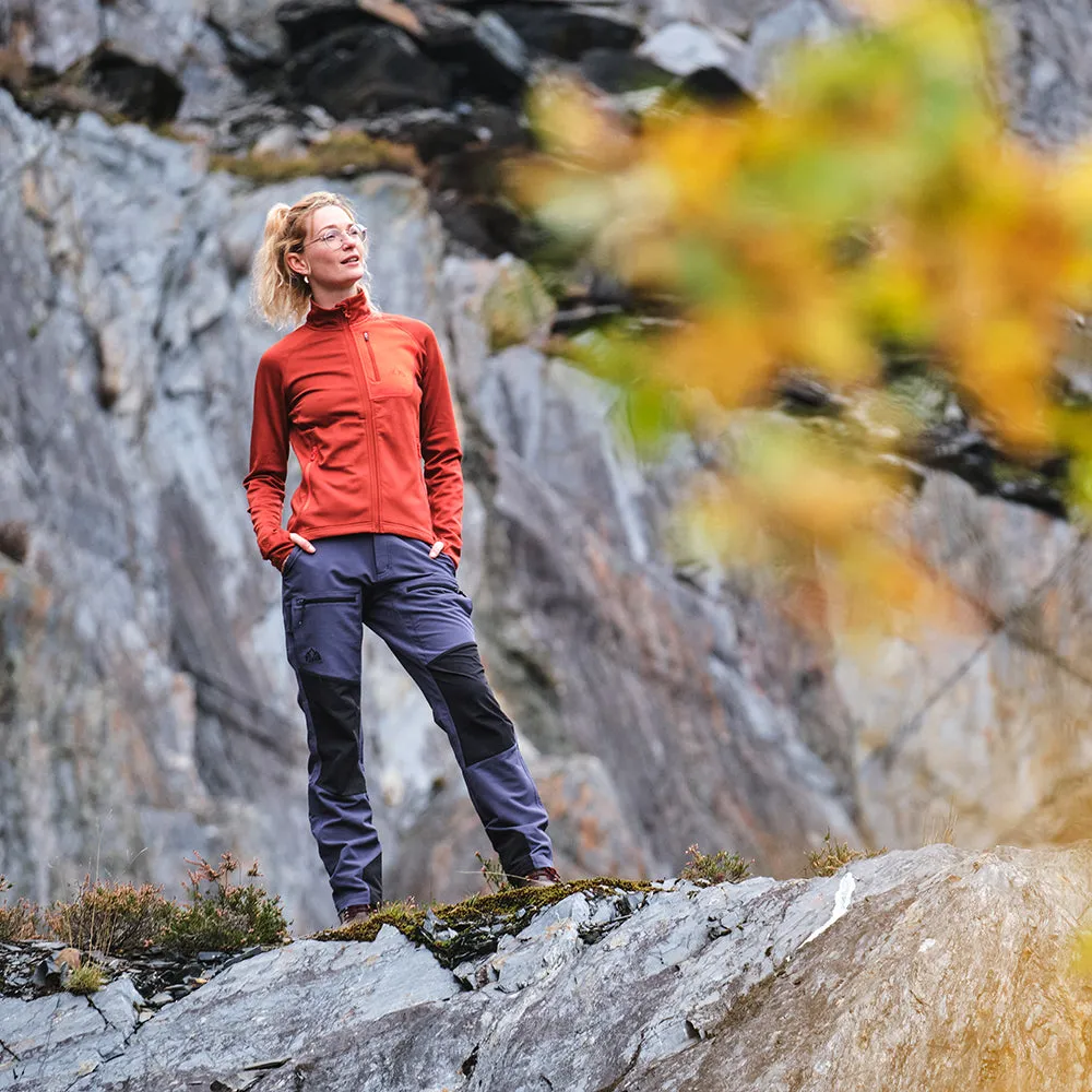 Womens Bresprekk Full Zip Fleece (Spice/Orange)